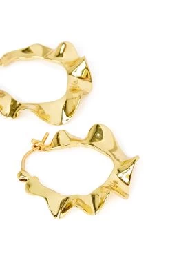 Coral Mini Scrunch Hoop -Aje 24RE9101 GLD 3