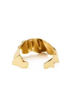 Coral Large Scrunch Cuff -Aje 24RE9170 GLD 4