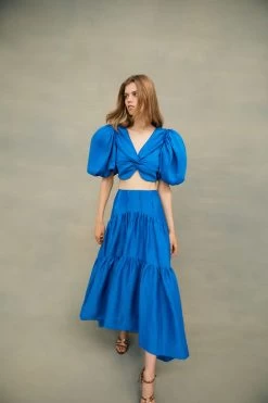 Reverb Puff Sleeve Cropped Top -Aje 25 AJE AW22 4534 copy 64f9bc05 86c6 48e4 94f5 612857cbf194