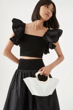 Corinne Knit Bodice Crop Top -Aje 3 2a44b0fa e6ea 4b78 a9d5 b6933d5ad967