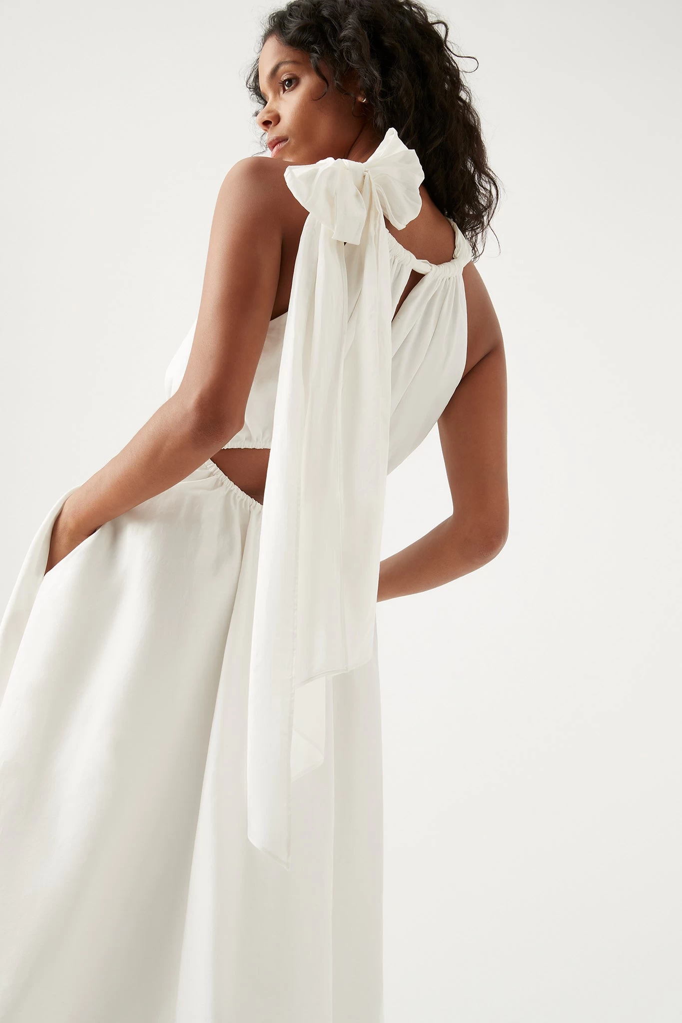 Henriette Tie Strap Midi Dress 4 Henriette Tie Strap Midi Dress - Image 4