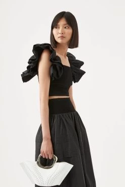 Corinne Knit Bodice Crop Top -Aje 4 d2f28ee1 232b 48d0 841a 2d97aef0aad9