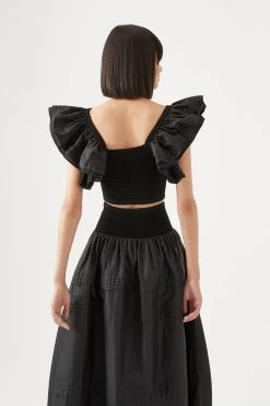 Corinne Knit Bodice Crop Top -Aje 6 93b95d59 aede 4ee1 9e1d a49a3b5a2240