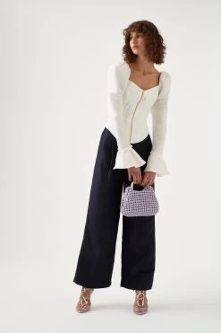 Giselle Long Sleeve Corset Top -Aje 7 3902f99e 772f 41dc aead 6f2924de4154