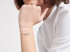 Imagine Double Strand Logo Bracelet -Aje 850x630px ImagineSIlverBracelet