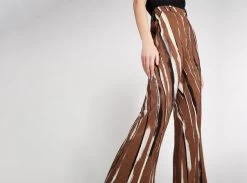 Aurelie Flare Pant -Aje Aje neutral stripe pant