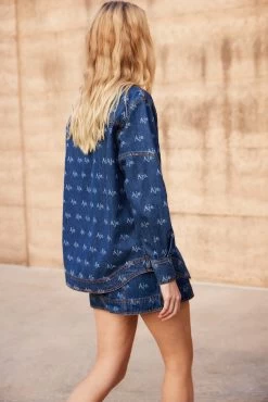 Ratio Logo Denim Shirt 11 Ratio Logo Denim Shirt -Aje Aje Day01 1039