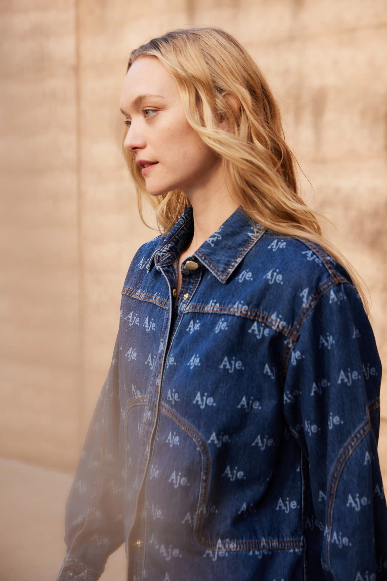 Ratio Logo Denim Shirt 3 Ratio Logo Denim Shirt - Image 3