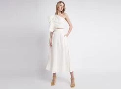 Bonjour Ruched Waist Midi Skirt 11 Bonjour Ruched Waist Midi Skirt -Aje Bonjour Ruched Waist Midi Skirt landscape