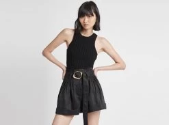 Byblos Tailored Belted Linen Short -Aje Byblos Tailored Belted Linen Short landscape