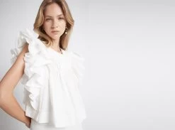 Casabianca Frill Sleeve Top 15 Casabianca Frill Sleeve Top -Aje Casabianca Frill Sleeve Top landscape