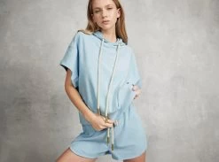 Dunes Terry Racer Short -Aje Dunes Sleeveless Hoodie blue landscape b53a62bb ed6f 46a9 aaea 7adc5465c6f6