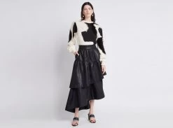 Idyllic Skirt -Aje Idyllic Skirt black landscape