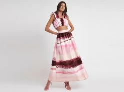 Kasbah Sunset Stripe Maxi Skirt -Aje Kasbah Sunset Stripe Maxi Skirt landscape