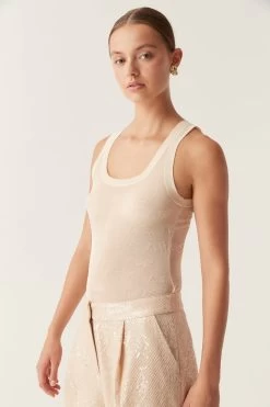 Method Logo Scoop Neck Tank -Aje LOGO TOP 2 2235