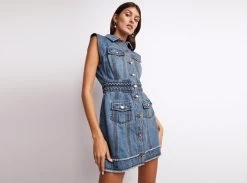 Lyon Sleeveless Braided Denim Dress 15 Lyon Sleeveless Braided Denim Dress -Aje Lyon Sleeveless Braided Denim Dress landscape