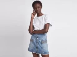 Maya Denim Mini Skirt 13 Maya Denim Mini Skirt -Aje Maya Denim Mini Skirt landsacpe