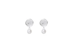Nova Pearl Drop Earring -Aje Nova Pearl Drop Earring silver landscape