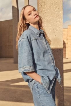 Aje X Outland Denim Top