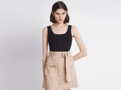 Overture Ribbed Tank -Aje Overture Ribbed Tank black landscape