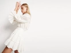 Recurrence Tiered Mini Skirt -Aje Recurrence Tiered Mini Skirt landscape