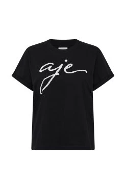 Aje -Aje S06 22CO1149 BLACKWHITE Enya Logo Classic Tee 22766 Aje 0056