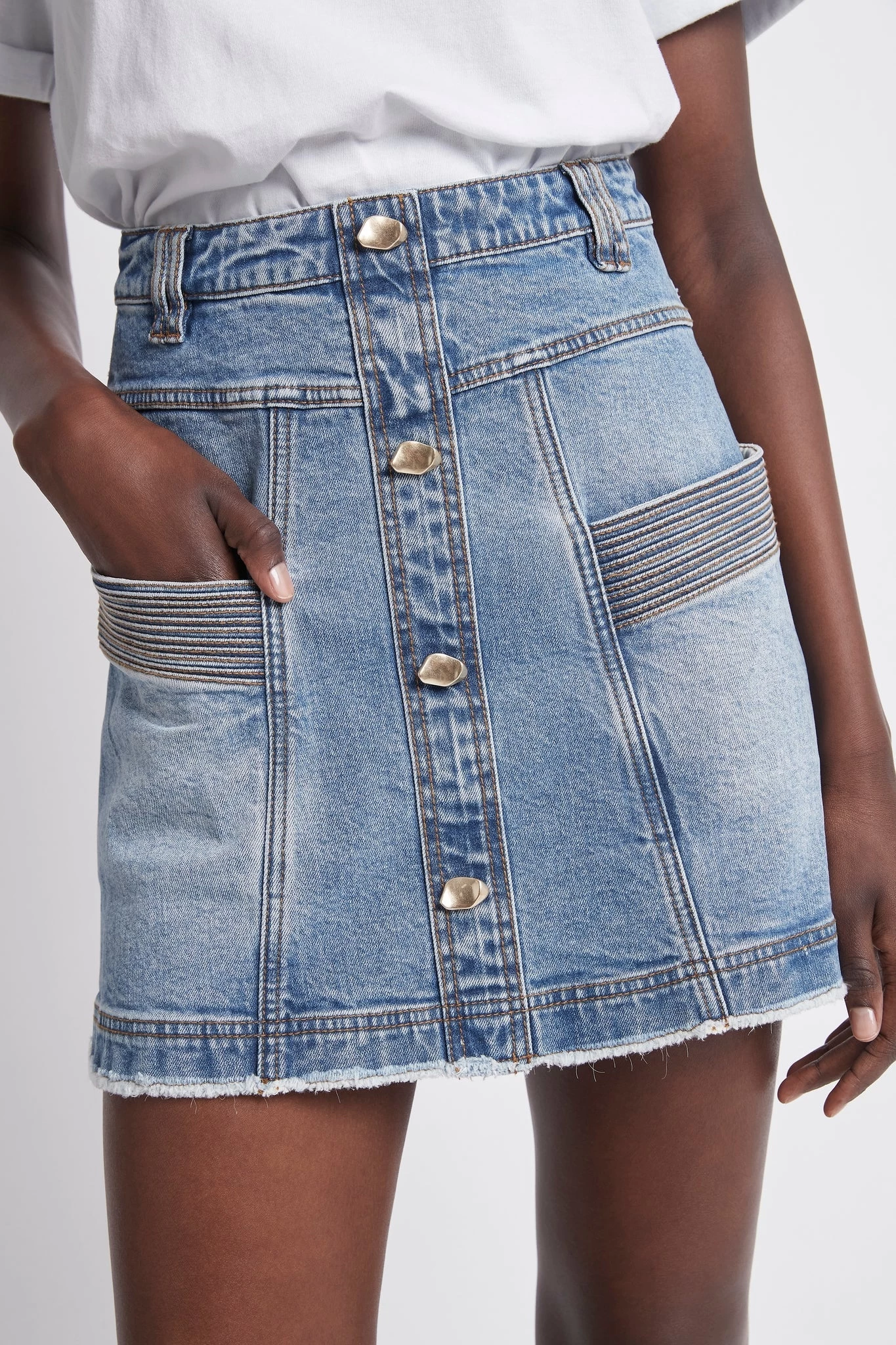 Maya Denim Mini Skirt 4 Maya Denim Mini Skirt - Image 4