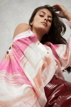 Kasbah Le Corsaire Sunset Stripe Button Blouse 14 Kasbah Le Corsaire Sunset Stripe Button Blouse -Aje S106 Content 21877 Aje 2082