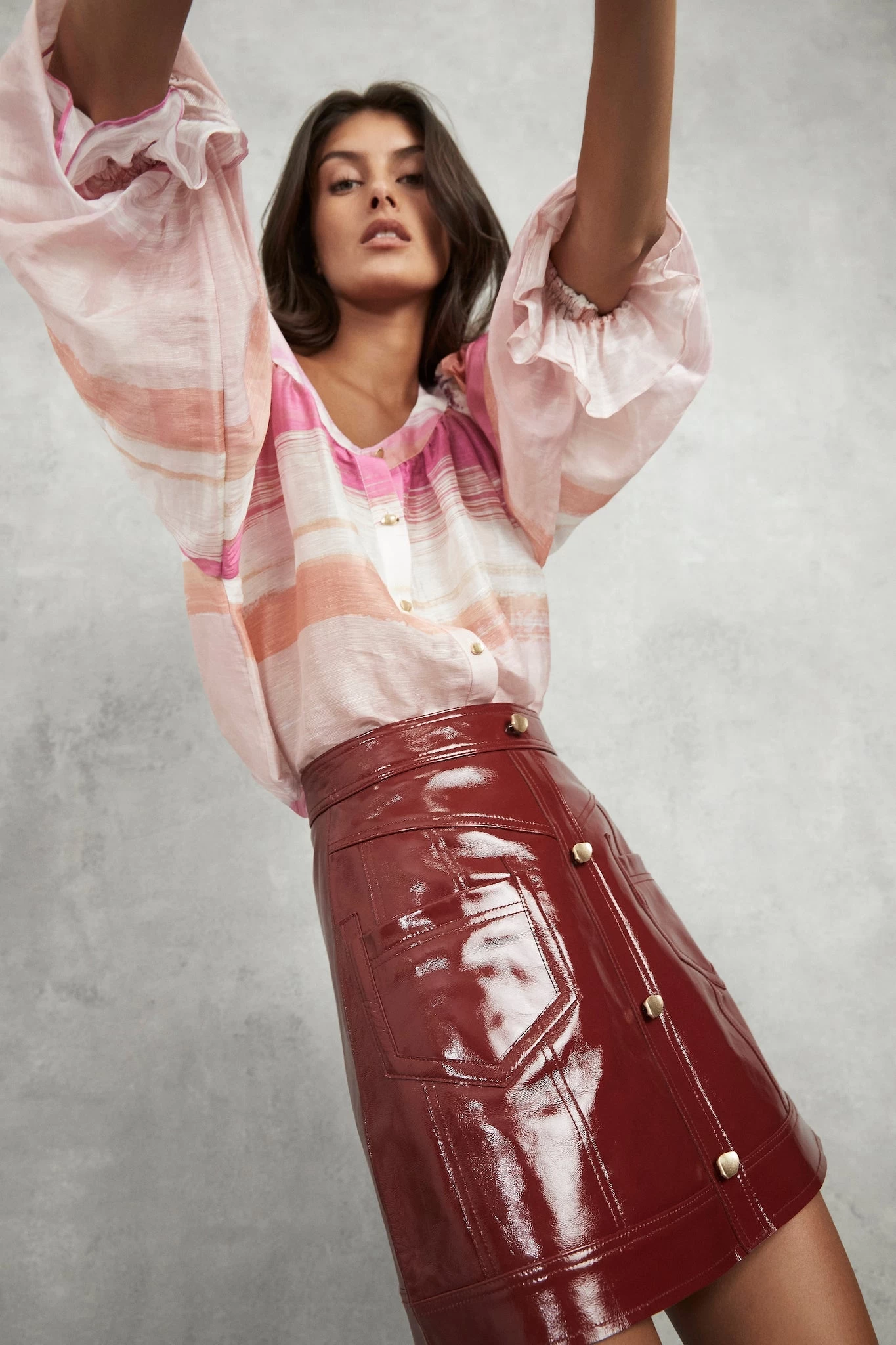 Kasbah Le Corsaire Sunset Stripe Button Blouse 6 Kasbah Le Corsaire Sunset Stripe Button Blouse - Image 6