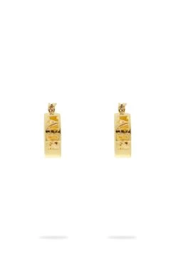 Aje Logo Huggie -Aje S107 21SS9019 Aje Logo Huggie Gold 21450 Aje 0075