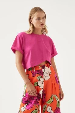 Plinth Asymmetric Cropped Tee