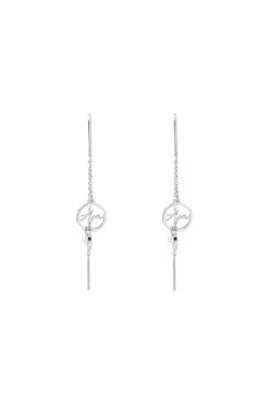 Aje Logo Circle Drop Chain Earring