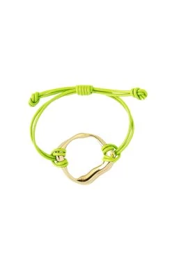 Splice Organic Leather Ring Bracelet