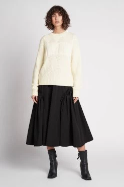 Emilia Logo Knit Jumper 12 Emilia Logo Knit Jumper -Aje S13 22AW1663 NATURAL EmiliaLogoKnitJumper 22323 Aje 0526