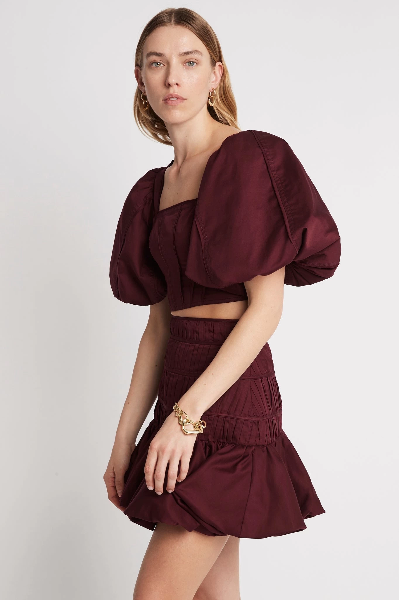 Sylvia Puff Sleeve Crop Top 3 Sylvia Puff Sleeve Crop Top - Image 3