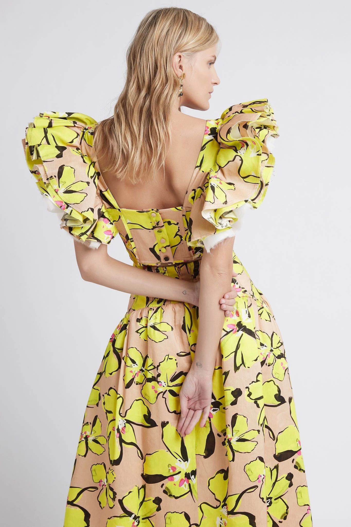 Pelicano Citrus Bloom Frill Cropped Top 5 Pelicano Citrus Bloom Frill Cropped Top - Image 5