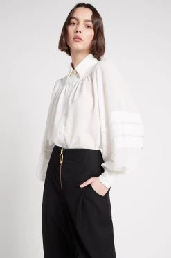 Elise Frill Blouse 9 Elise Frill Blouse -Aje S16 22SS1806 IVORYEliseFrillBlouse 22508 Aje 1657