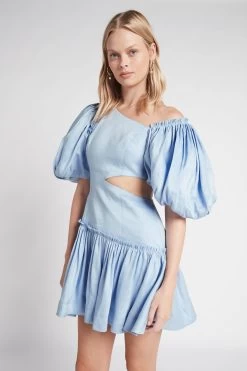 Chateau Cut Out Mini Dress -Aje S16 ChateauCutOutMiniDress 21SU5032 SKYBLUE 22036 Aje 0914