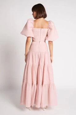 Imprint Maxi Skirt -Aje S17 22SS4207 ImprintMaxiSkirt DUSTYPINK 22052 Aje D1 20222