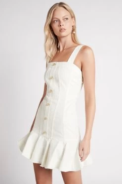 Indra Denim Flip Dress -Aje S17 IndraDenimFlipDress22SU5236 WHITE 22011 Aje 0511