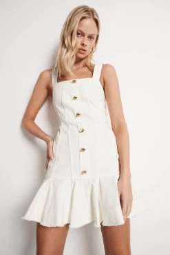 Indra Denim Flip Dress -Aje S17 IndraDenimFlipDress22SU5236 WHITE 22011 Aje 0533