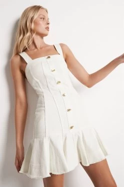 Indra Denim Flip Dress -Aje S17 IndraDenimFlipDress22SU5236 WHITE 22011 Aje 0535