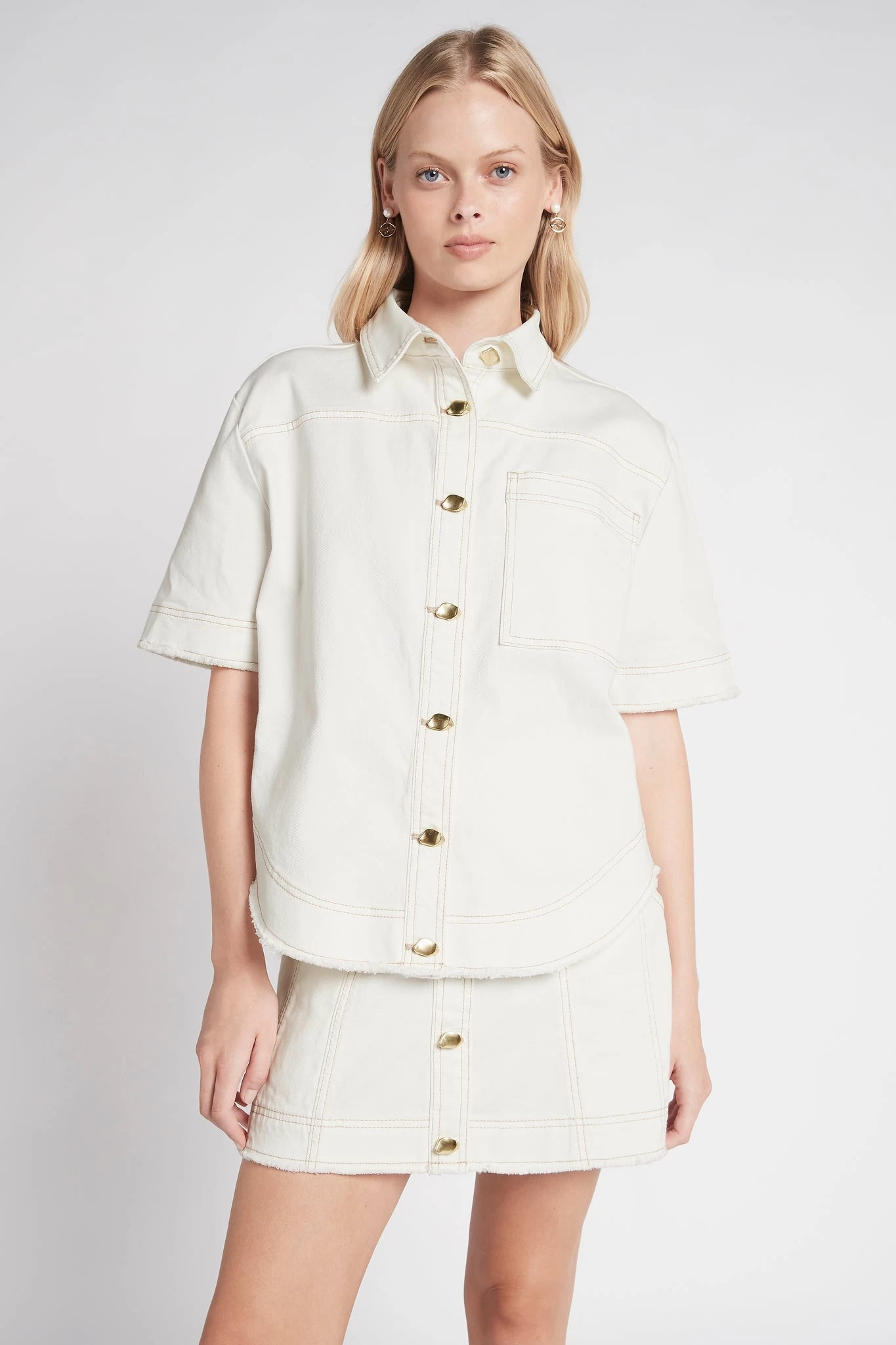 Camellia Denim Shirt 3 Camellia Denim Shirt - Image 3