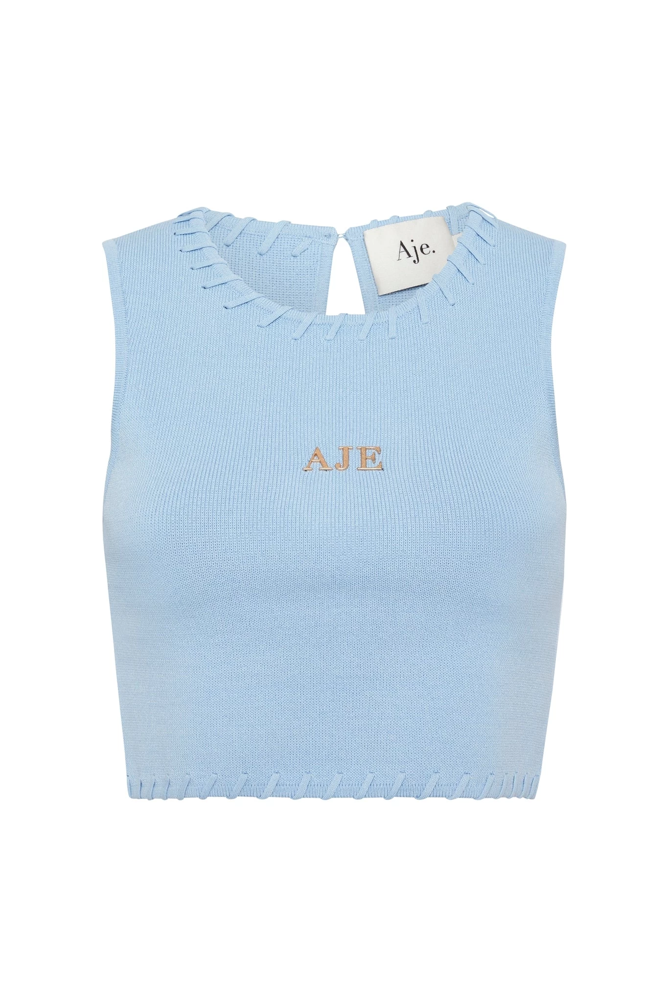 Kai Logo Cropped Knit Tank 2 Kai Logo Cropped Knit Tank - Image 2