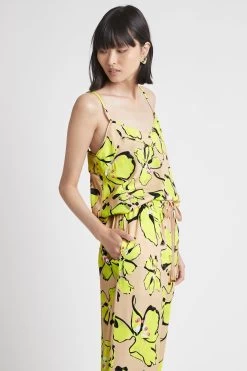 Pelicano Citrus Bloom Strap Cami Top -Aje S20 21RE1379 PelicanoCitrusBloomStrapCamiTop CitrusBloom 21830 Aje 0704