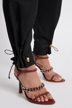 Springs Tapered Trouser -Aje S21 21RE3085 BLACK SpringsTaperedPant 22165 Aje 65568 detailshot