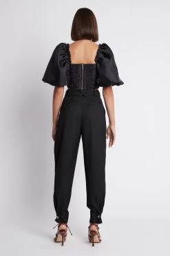 Springs Tapered Trouser -Aje S21 21RE3085 BLACK SpringsTaperedPant 22165 Aje 65569 fullshot