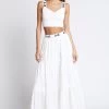 Bardot Logo Tiered Midi Skirt