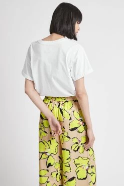 Solstice Logo Tee -Aje S22 21RE1296 SolsticeLogoTee White CitrusYellow 21830 Aje 0767