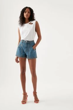 Object Jersey Tank -Aje S22 22RE1977 WHT Object Jersey Tank 22843 Aje 1406